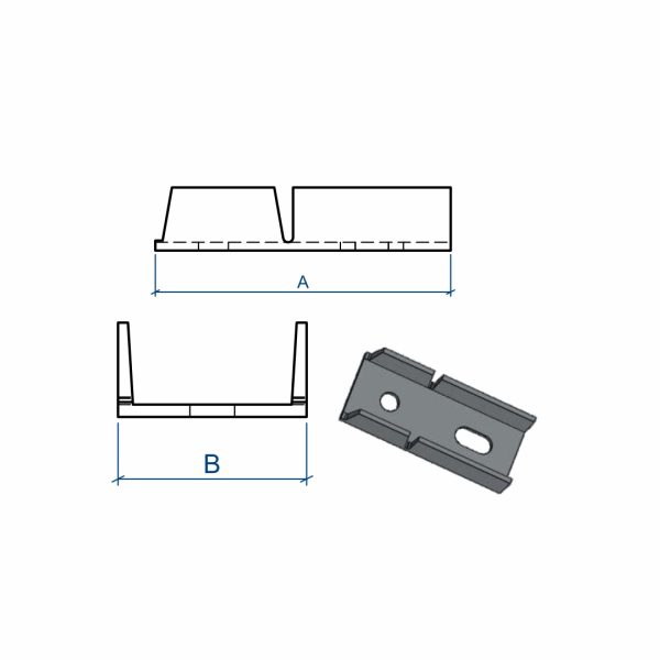 Fixador Perfil U - Laminado e Dobrado